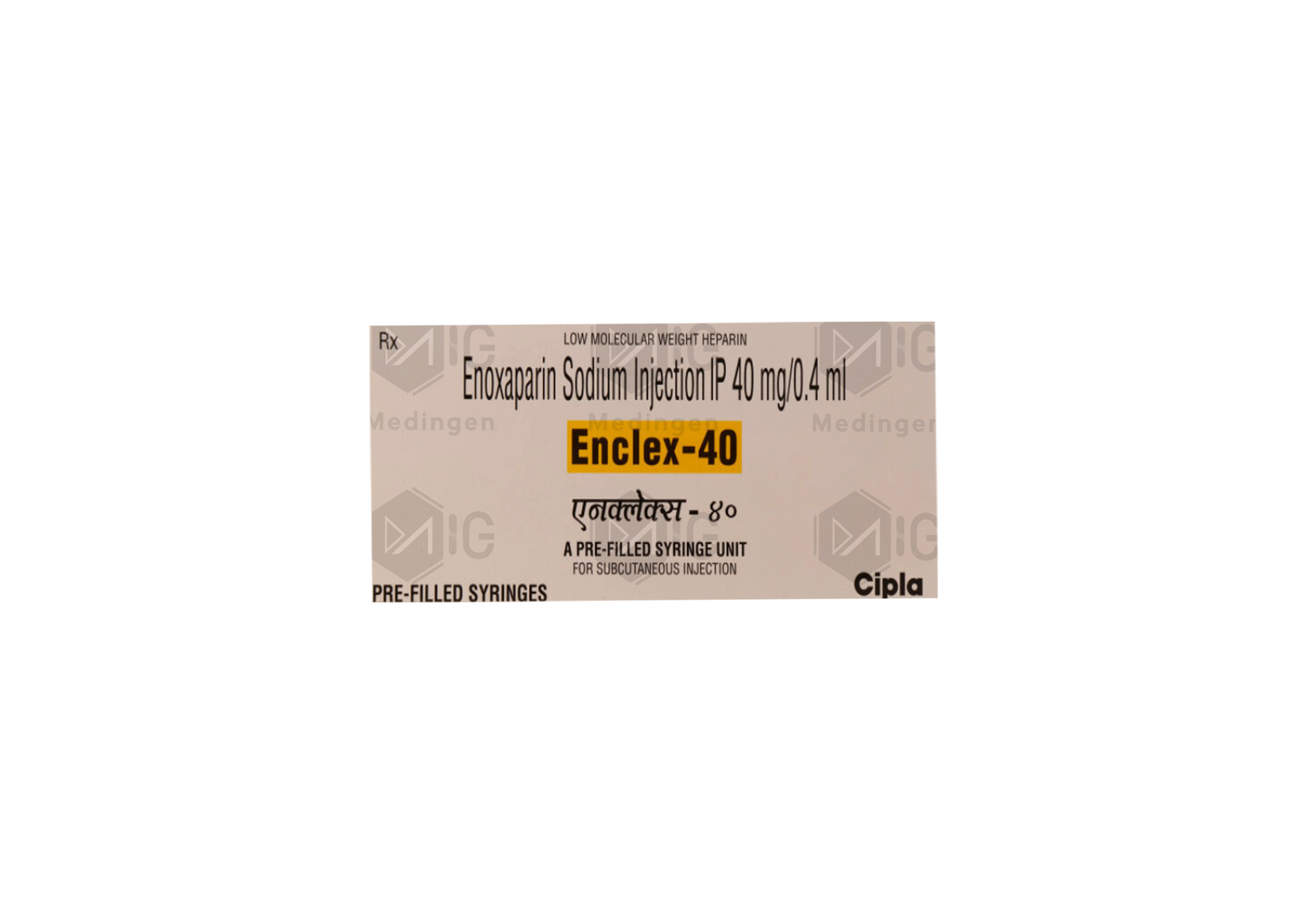 ENCLEX 40MG INJECTION